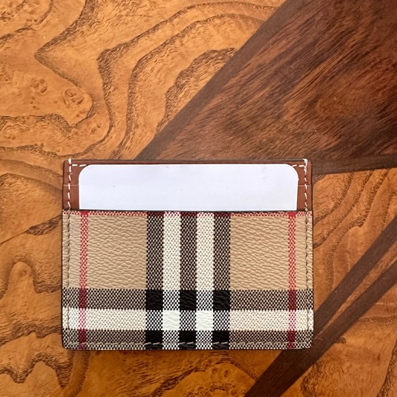 Burberry Check Card Case - Picture 1 of 3